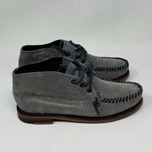 Sebago Six Degrees Chukka Boots Womens 9 M Gray Suede 3 Eye Bootie Dress Casual